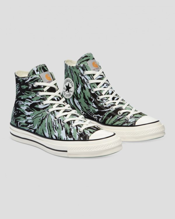 Converse X Carhartt Chuck 70 Grøn Sko Danmark - Converse Høje Sneakers Dame - 14752NAHE